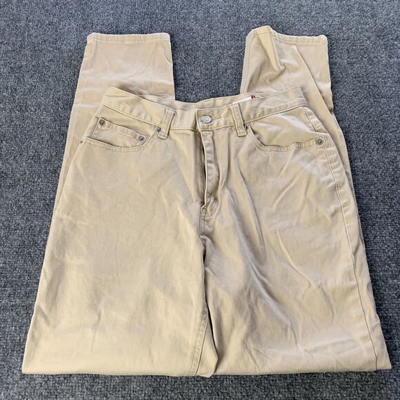 Vintage Levis 512 Jeans Womens Slim Fit High Rise Red Tab Beige Size 8 (26 x 30) - Picture 3 of 16